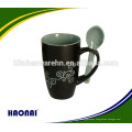 350ml ceramic coffee mug with spoon